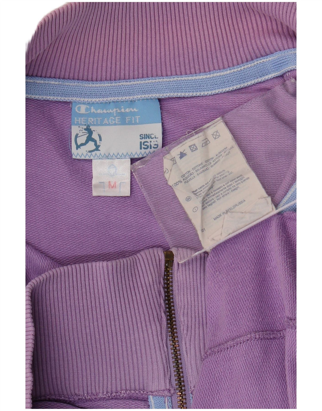 Jaqueta feminina Champion Heritage Fit Tracksuit UK 12 Roxo Médio