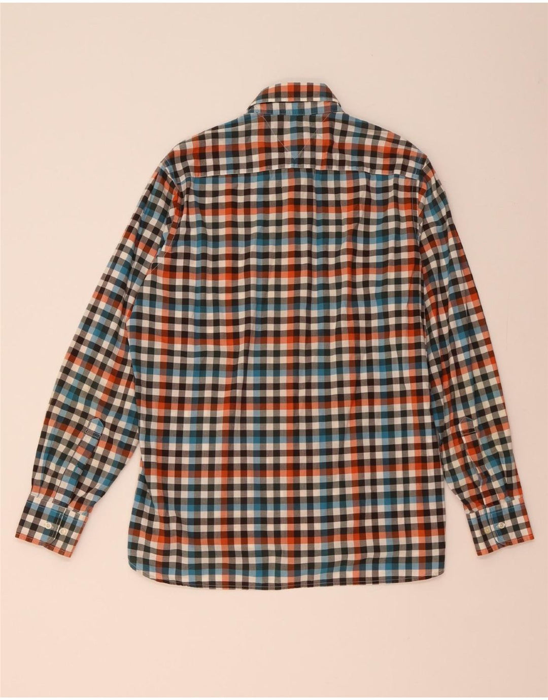 Camisa masculina TOMMY HILFIGER Custom Fit média de algodão xadrez multicolorido