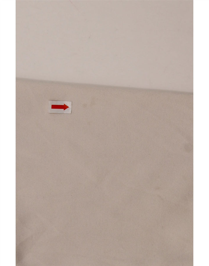 ASICS Womens Tracksuit Top Jacket UK 14 Médio Branco Colourblock