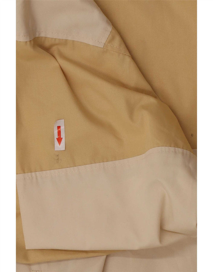 Jaqueta de chuva masculina Diolen UK 38 poliéster colorblock amarelo médio