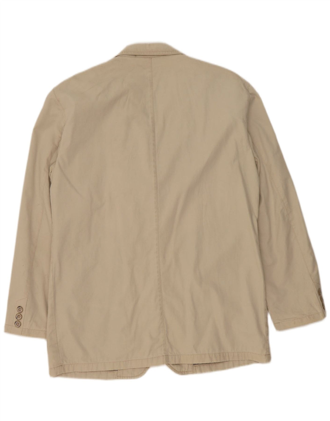 Jaqueta blazer masculina Camel Active com 3 botões Reino Unido 40 algodão bege grande