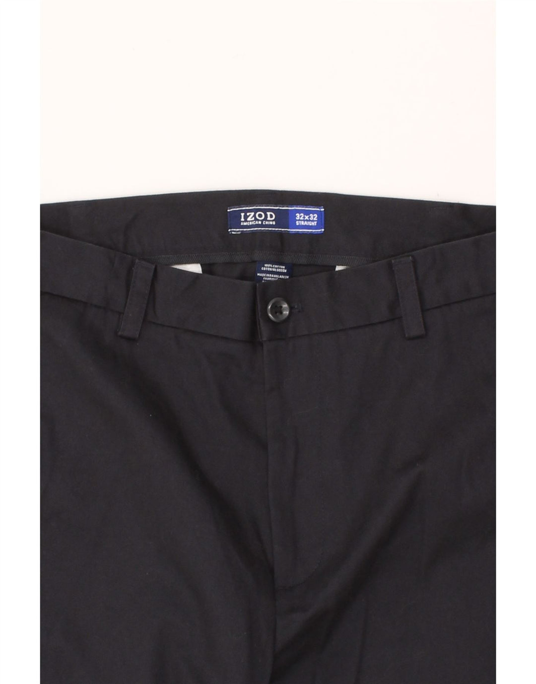IZOD Mens Straight Chino Trousers W32 L32  Navy Blue Cotton Vintage Izod and Second-Hand Izod from Messina Hembry 