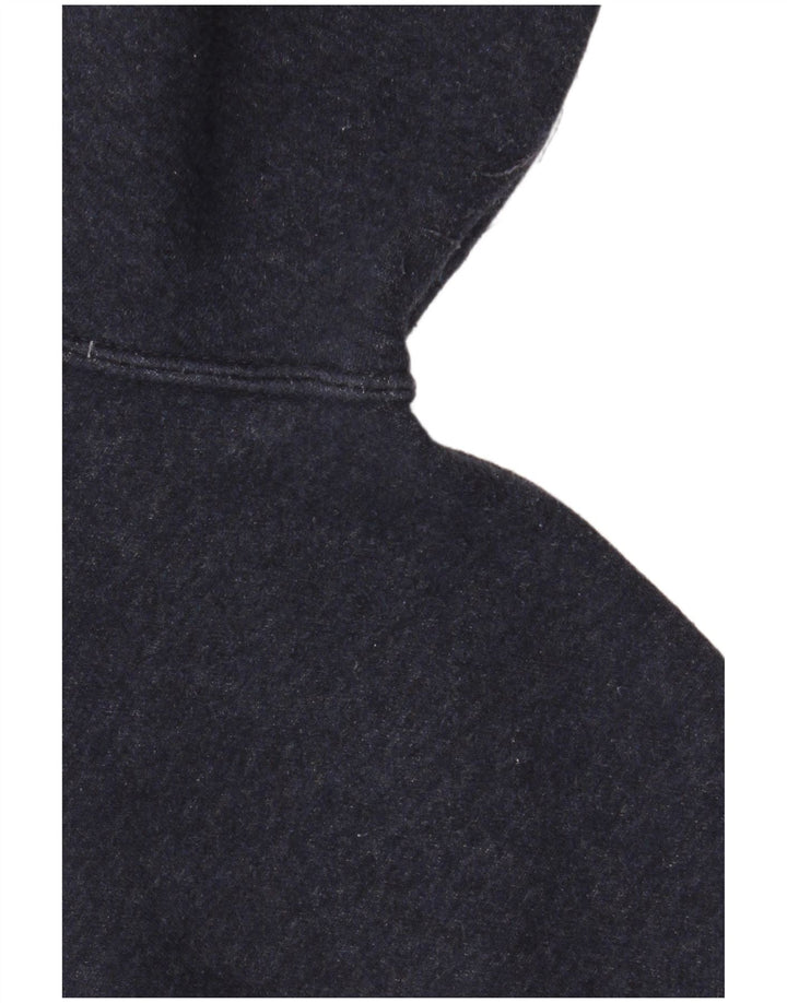 Suéter masculino NIKE com capuz e zíper médio azul marinho algodão