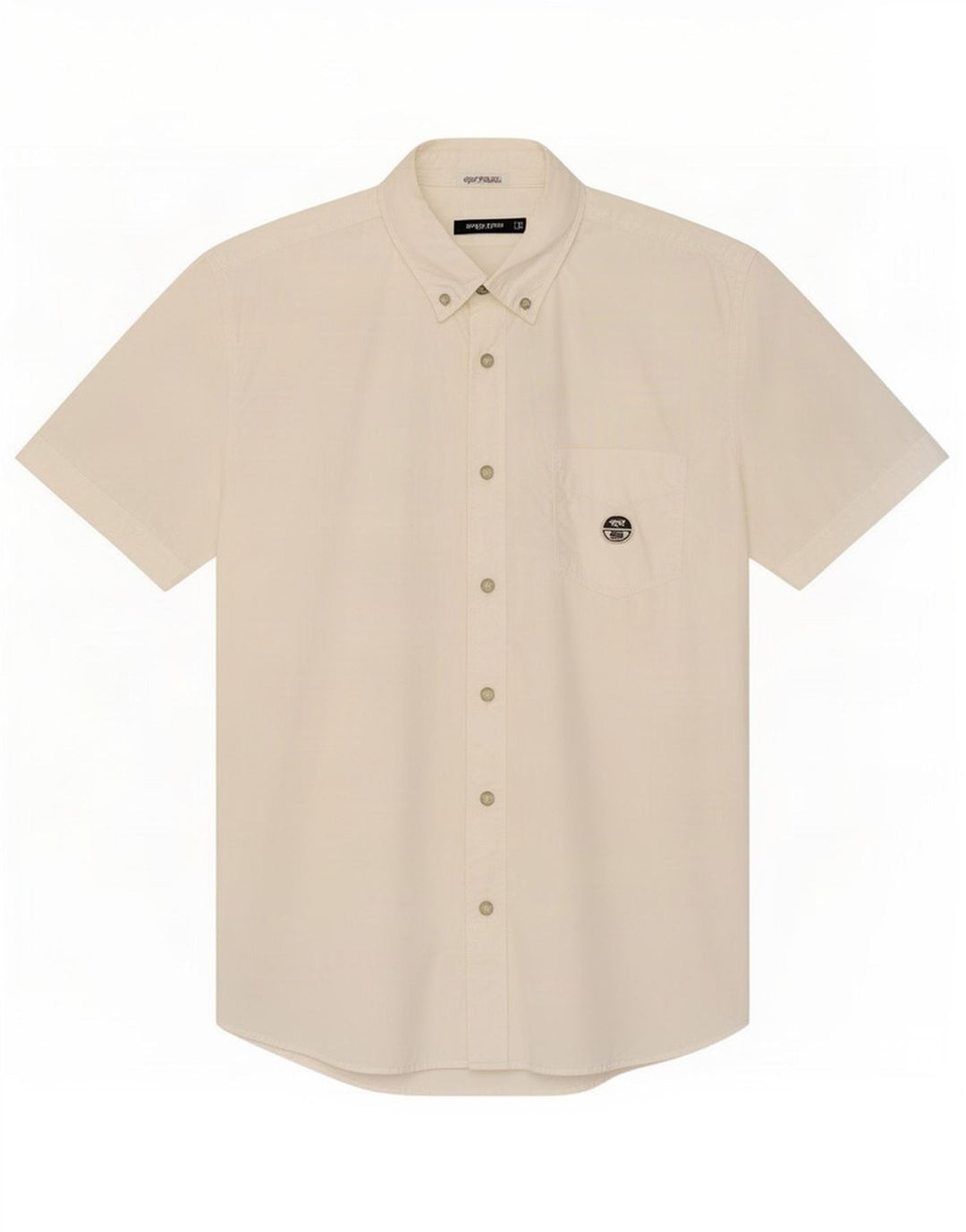 Camisa masculina de manga curta North Sails grande algodão branco