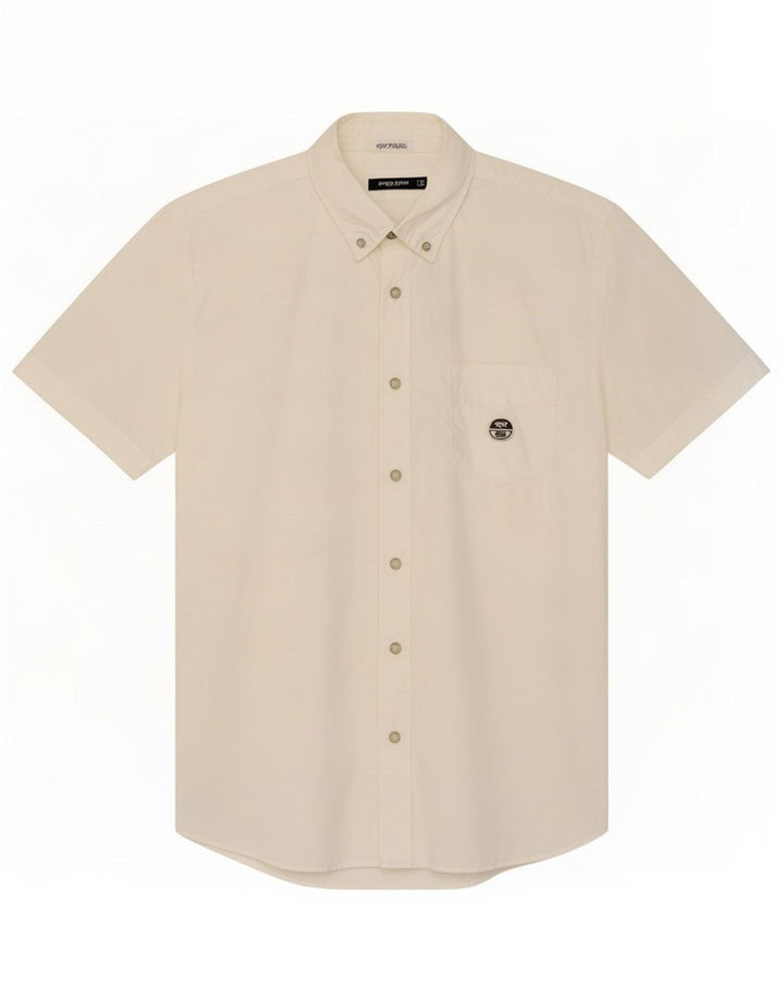 Camisa masculina de manga curta North Sails grande algodão branco