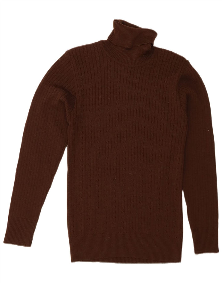 Suéter feminino SCHOELLER com gola redonda IT 48 XL marrom