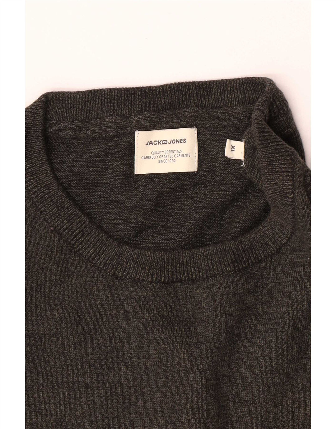 Suéter masculino Jack & Jones com gola redonda XL cinza