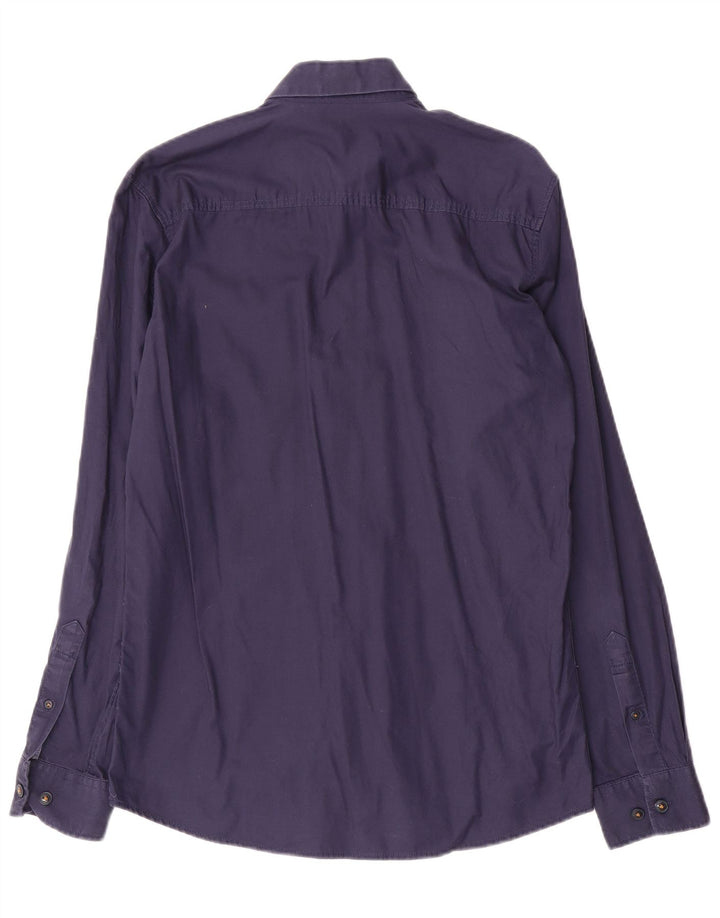 Camisa masculina Jack & Jones pequena azul marinho