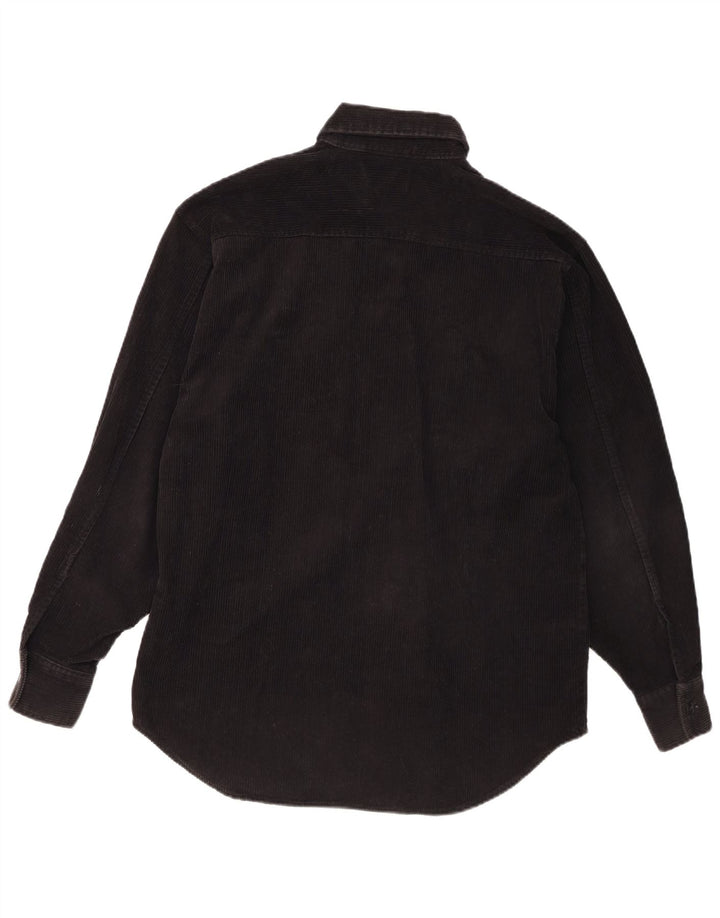 Camisa masculina de veludo cotelê Lee pequeno algodão preto