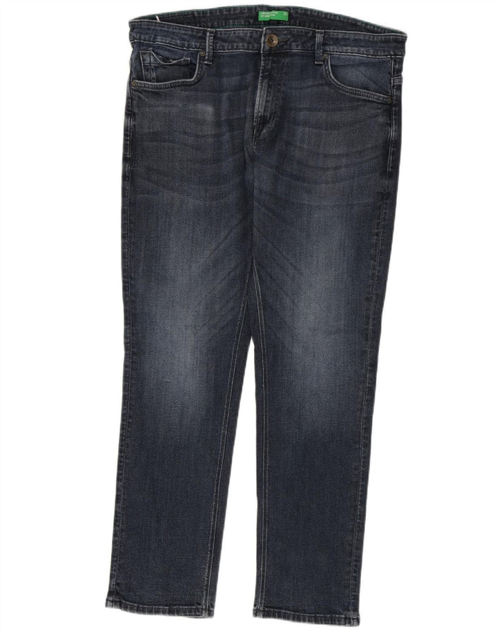 Benetton Jeans Slim Masculino W38 L31 Azul Marinho
