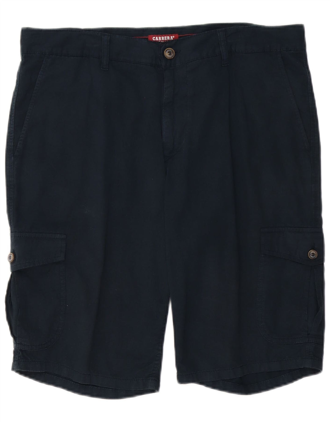 CARRERA Masculino 618 Cargo Shorts IT 50 Grande W34 Azul Marinho Algodão