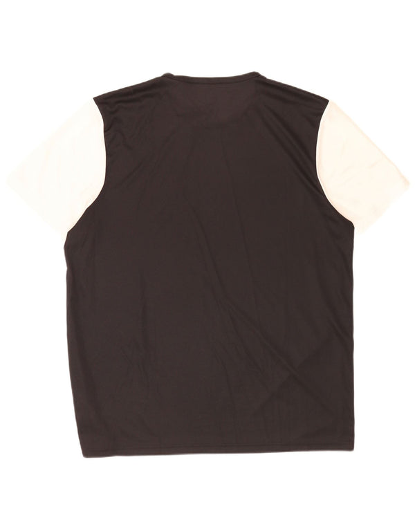 Adidas Mens Aeroready Camiseta Top XL Preto Colorblock Poliéster