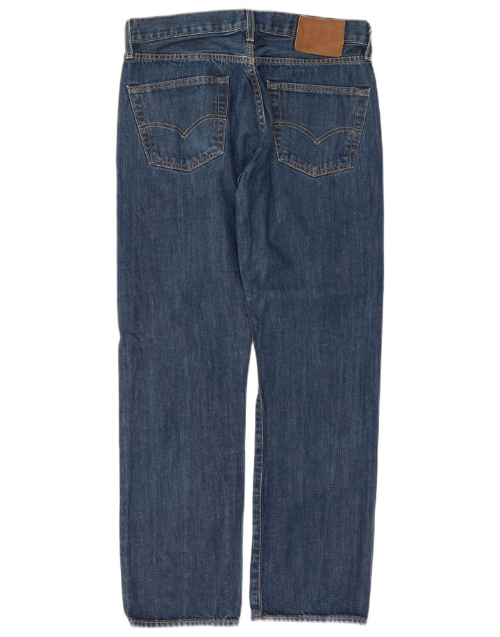 Levi's Masculino 501 Straight Jeans W30 L28 Azul Algodão