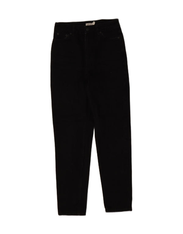 Topshop feminino Mom Tapered Jeans W26 L28 algodão preto
