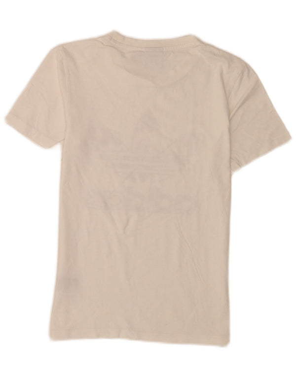 Camiseta Adidas Feminina Graphic Top UK 6 XS Algodão Branco