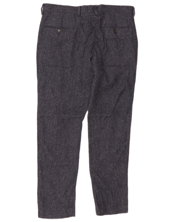 J. Crew Calça masculina Ludlow Slim Chino W33 L30 Lã azul marinho