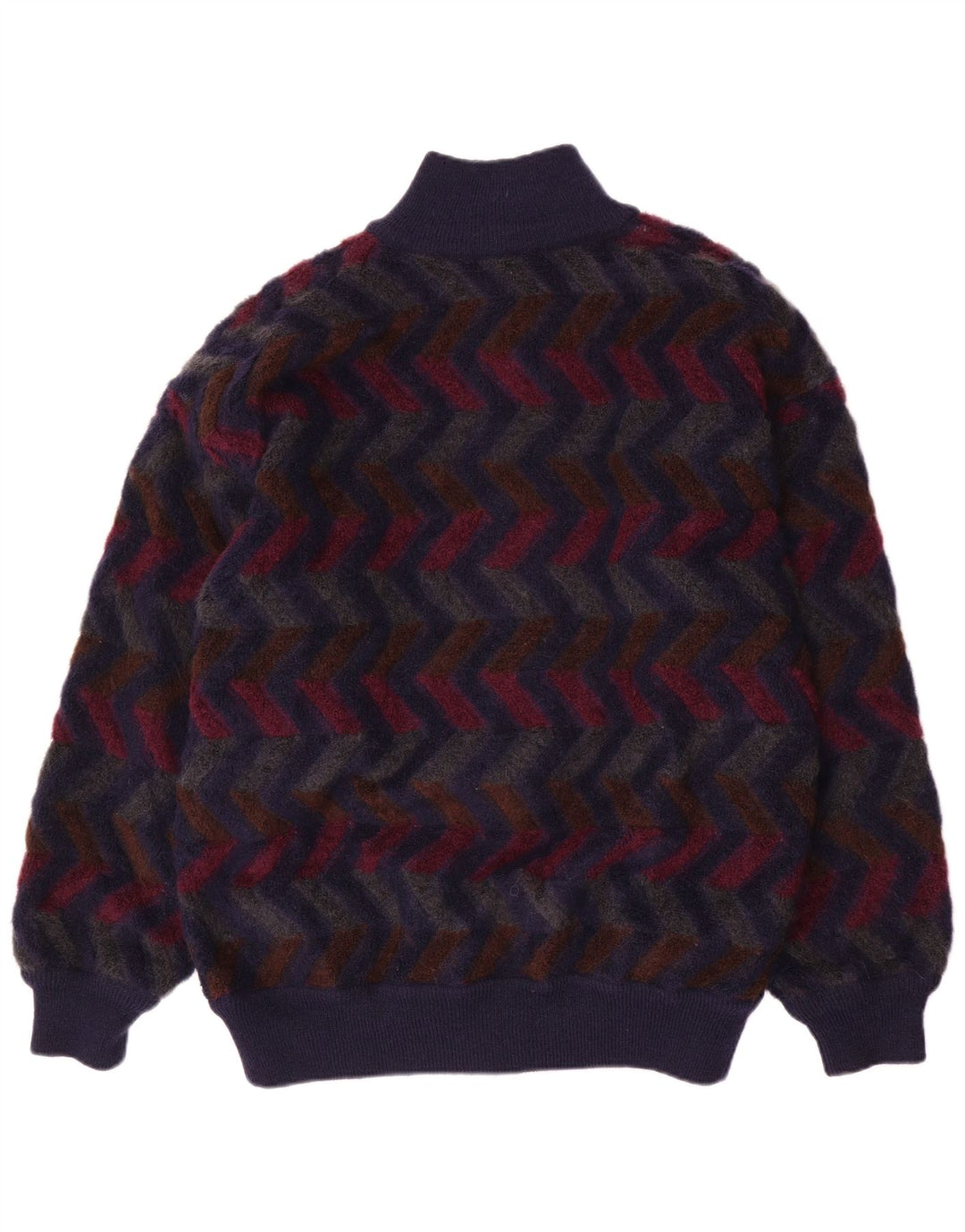 Suéter cardigã reversível masculino Missoni IT 48 médio azul marinho Chevron