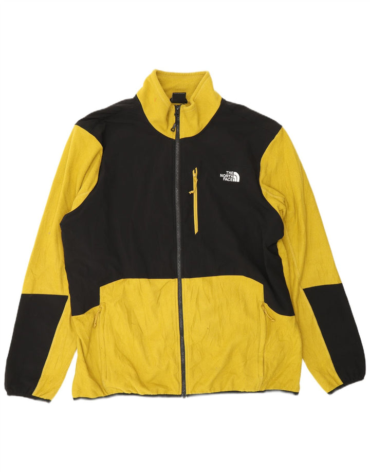 Jaqueta de lã masculina THE NORTH FACE UK 44 2XL poliéster amarelo colorblock
