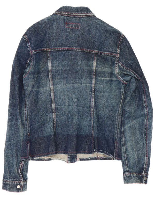 Jaqueta jeans feminina Gas UK 14 grande azul