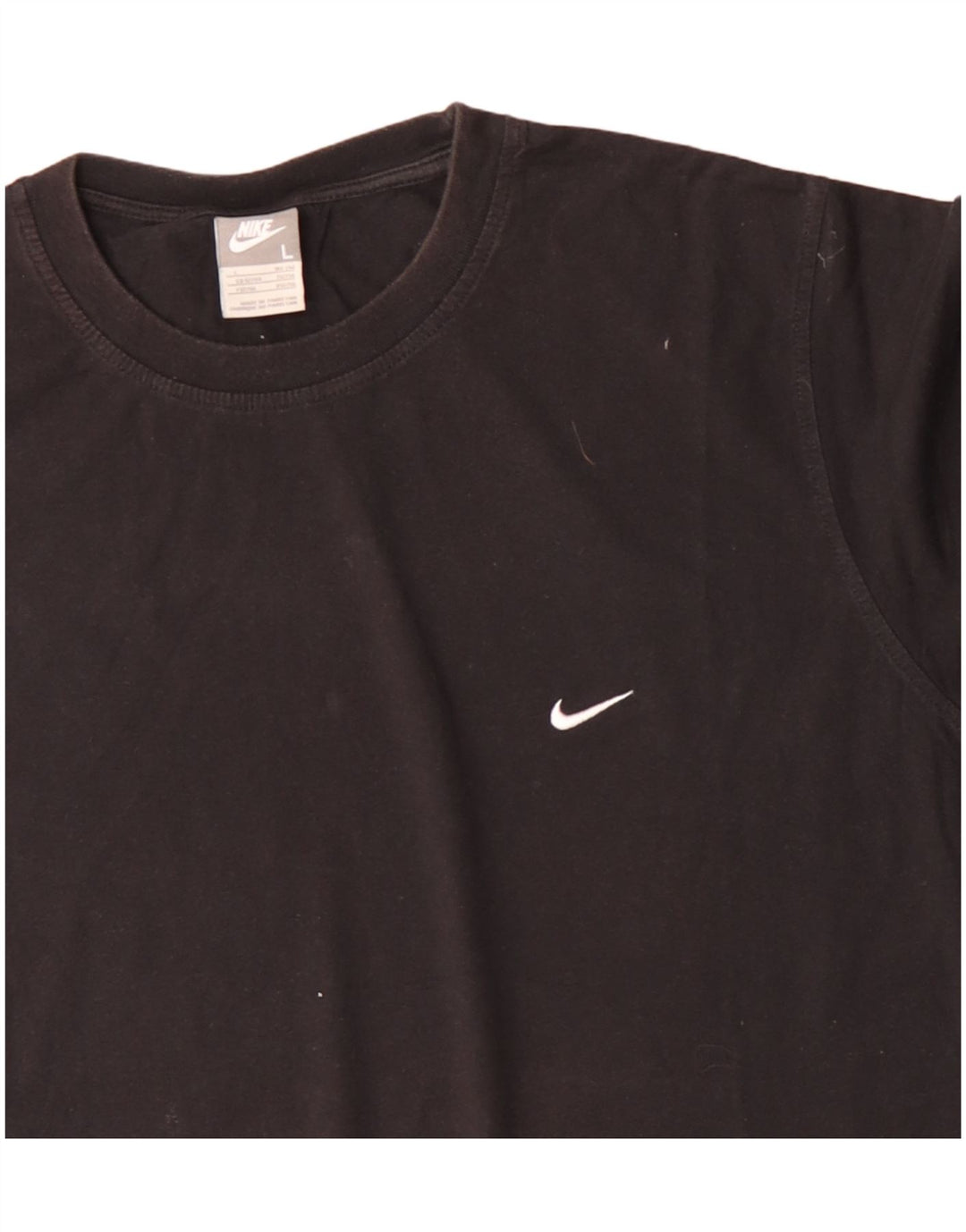 Camiseta masculina NIKE UK 42/44 grande algodão preto