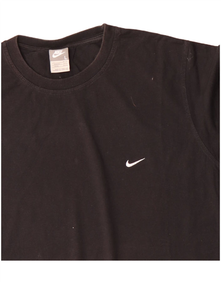 Camiseta masculina NIKE UK 42/44 grande algodão preto