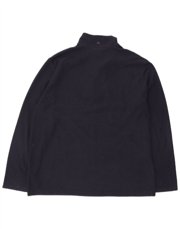MOUNTAIN WAREHOUSE Suéter masculino de lã com zíper e gola XL azul marinho poliéster