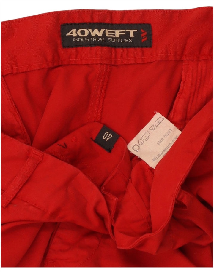 Shorts cargo masculino 40Weft W40 XL algodão vermelho