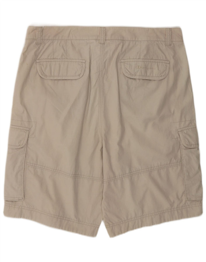 Shorts cargo masculino CHAMPION grande W36 algodão bege