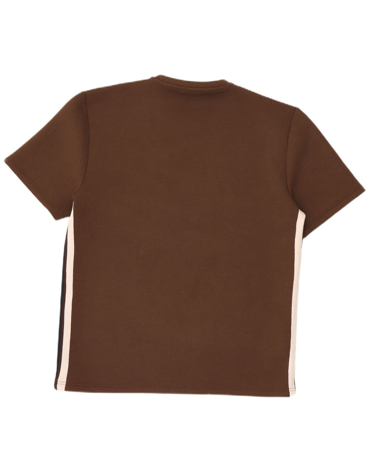 Camiseta masculina Reiss Top 2XL poliéster marrom