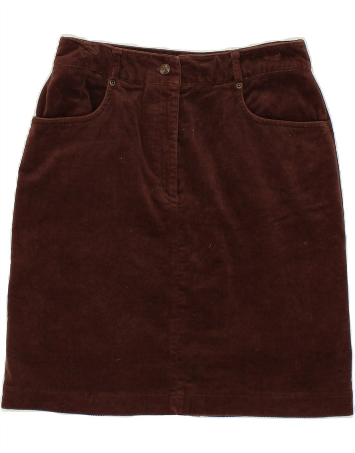 VINTAGE Womens Mini Skirt US 6 Medium W26  Brown Cotton Vintage Vintage and Second-Hand Vintage from Messina Hembry 