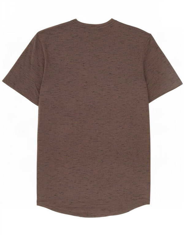 Camiseta masculina Under Armour Heat Gear Graphic Top marrom médio manchado