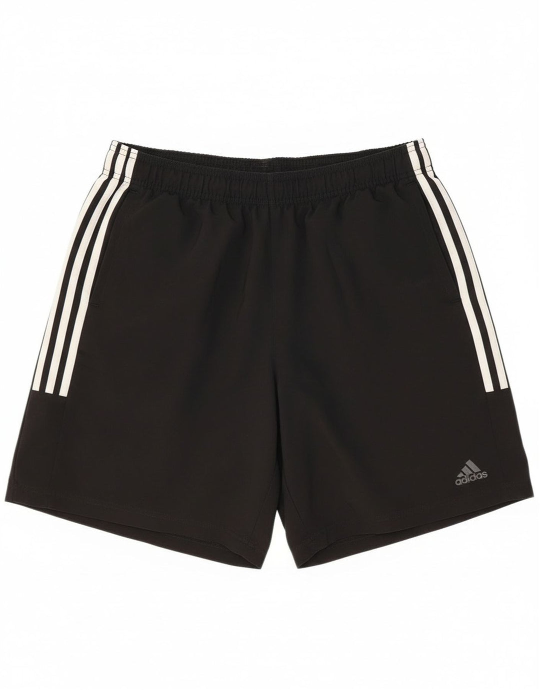 Shorts esportivos masculinos Adidas grande poliéster preto