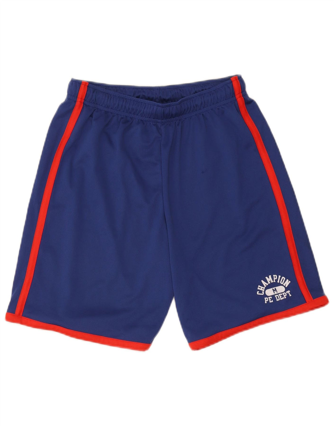 Shorts esportivos Champion Boys 11-12 anos grande azul colorblock poliéster