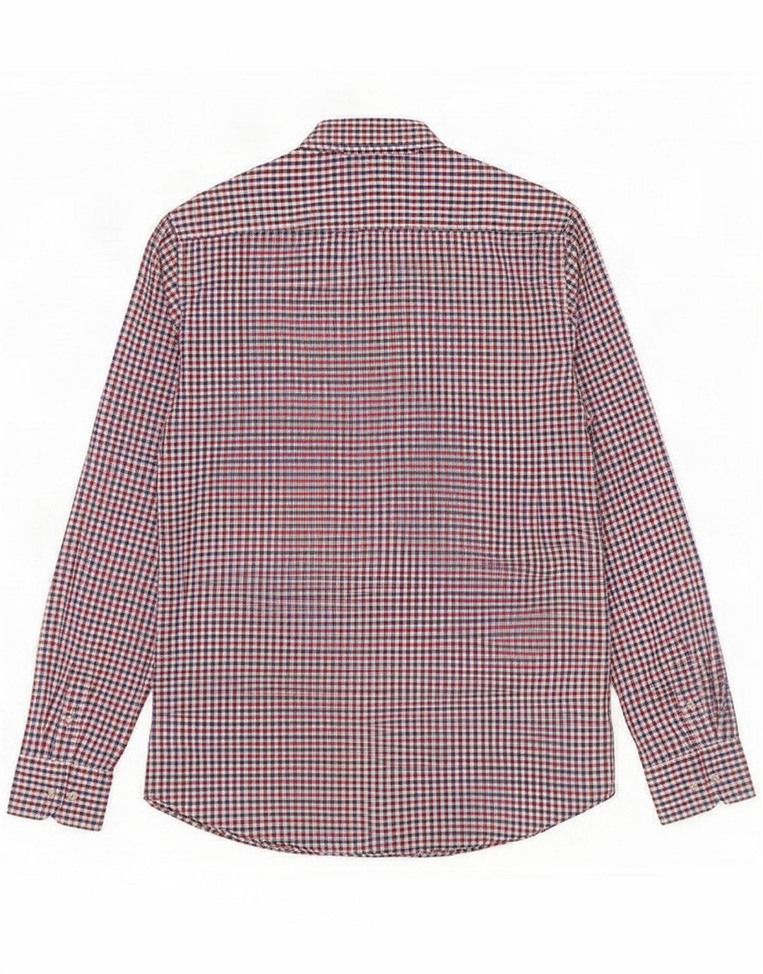 Massimo Dutti Camisa masculina casual fit média algodão guingão multicolorido