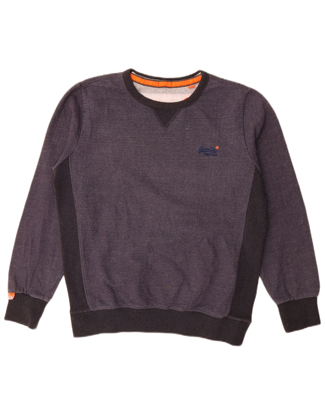 Superdry moletom masculino jumper XL cinza colorblock algodão