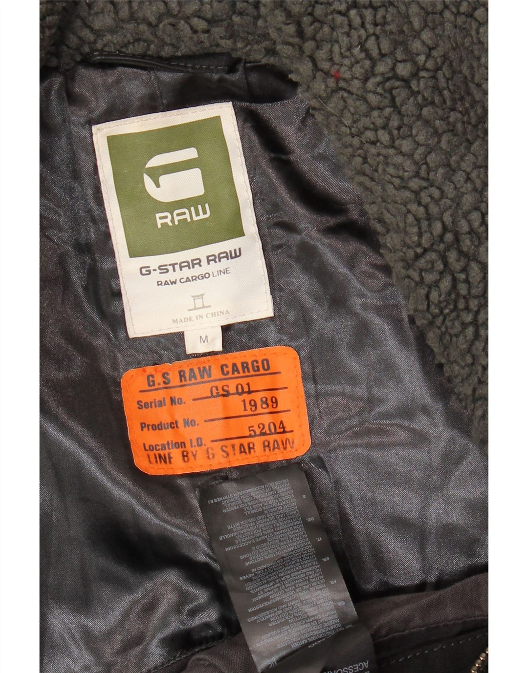 Jaqueta acolchoada masculina G-STAR UK 38 algodão preto médio