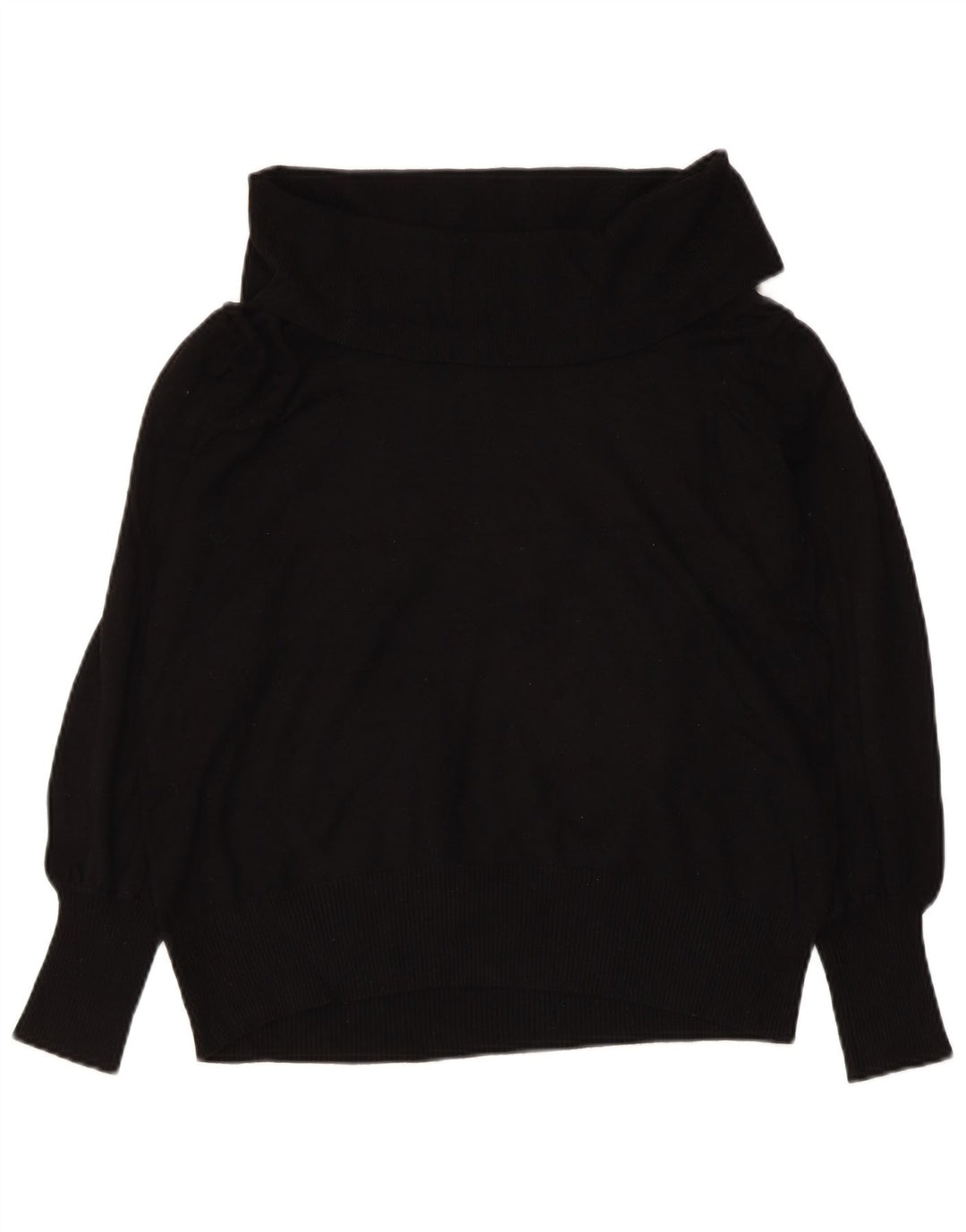 Suéter feminino MARKS & SPENCER com gola redonda Reino Unido 12 médio preto