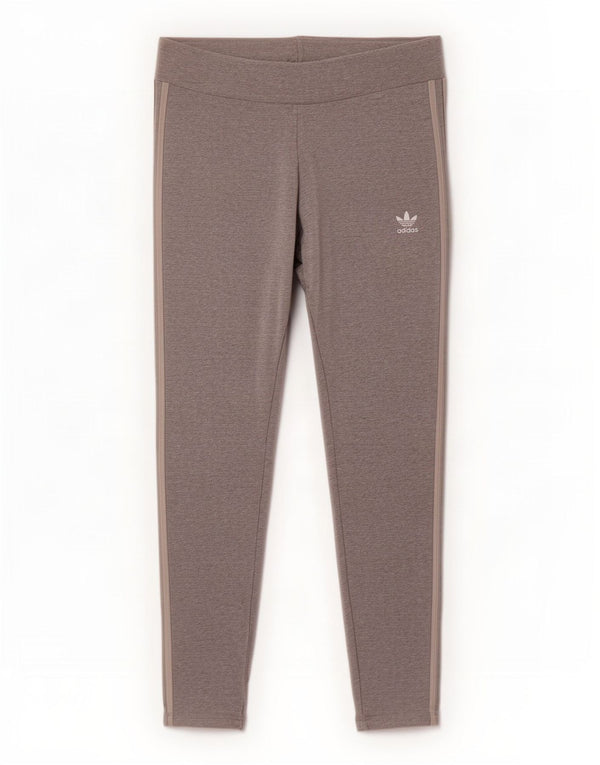 Leggings femininas Adidas UK 20 2XL cinza manchado de algodão