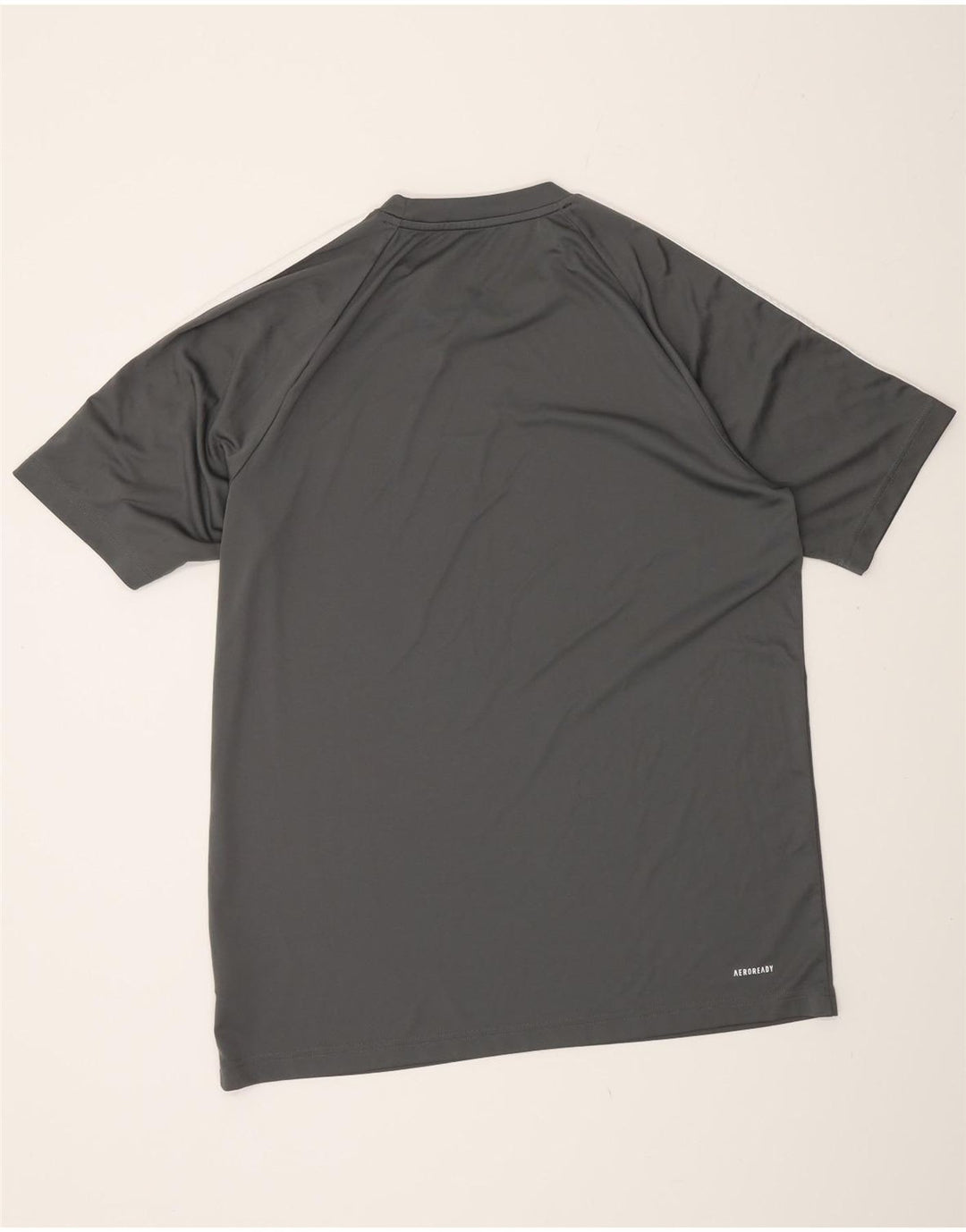Adidas Mens Aeroready Camiseta Top Grande Cinza Poliéster