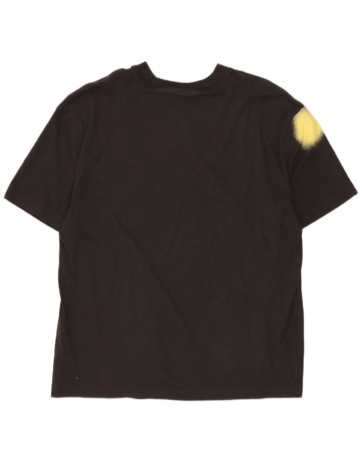 CALVIN KLEIN JEANS Camiseta masculina grande preta tie dye algodão