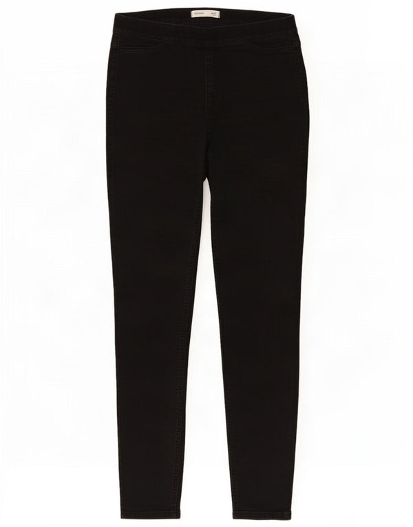 Calça jeans feminina Marks & Spencer UK 14 médio W30 L29 algodão preto