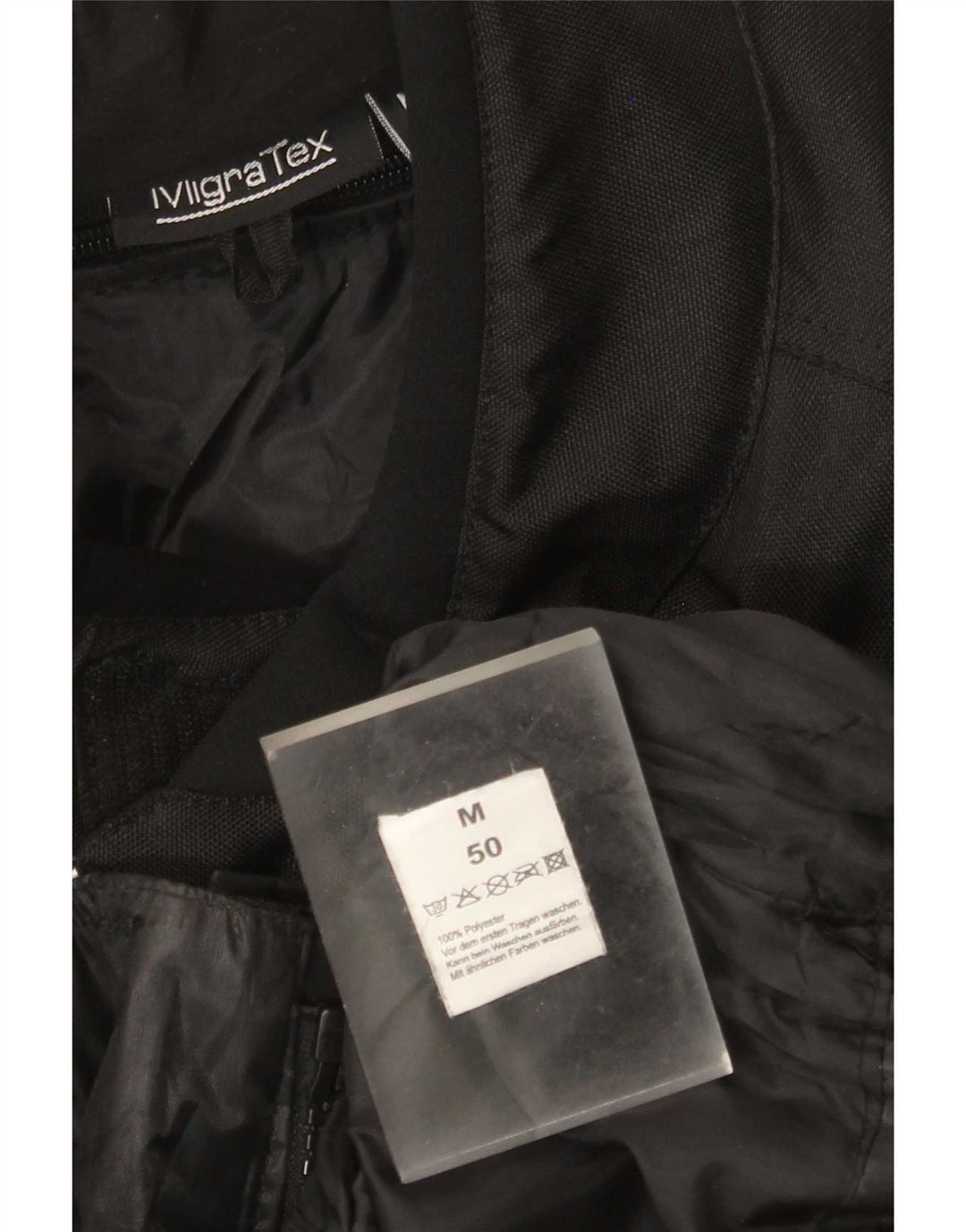 Jaqueta masculina de motociclista tamanho 50 poliéster colorblock preto médio
