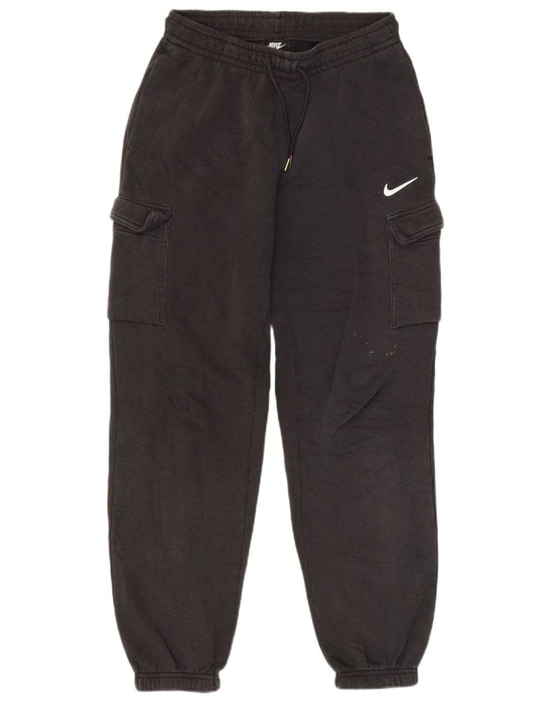 Nike masculino solto ajuste carga calças de treino joggers pequeno algodão preto