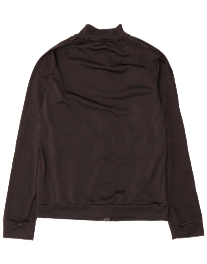 Adidas Womens Tracksuit Top Jacket UK 8/10 Pequeno Poliéster Preto