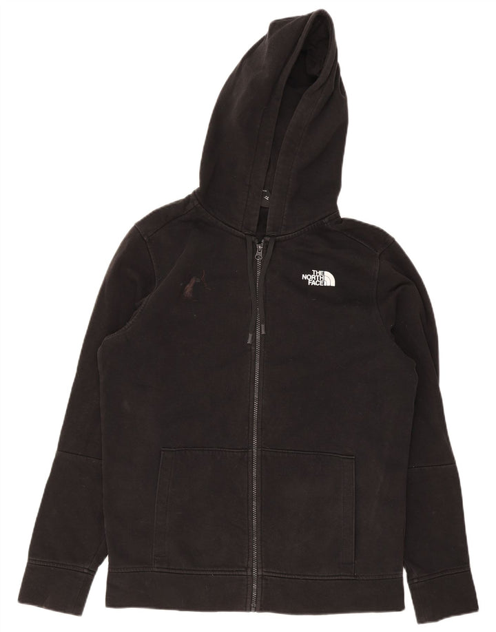 Suéter masculino com capuz e zíper The North Face algodão preto médio