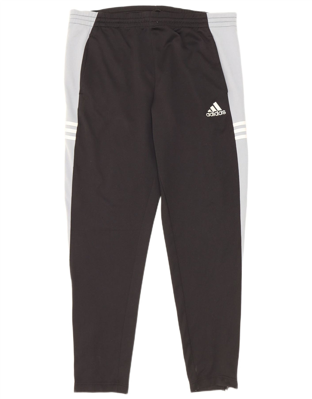 Calça de treino masculina Adidas UK 40/42 médio preto colorblock poliéster