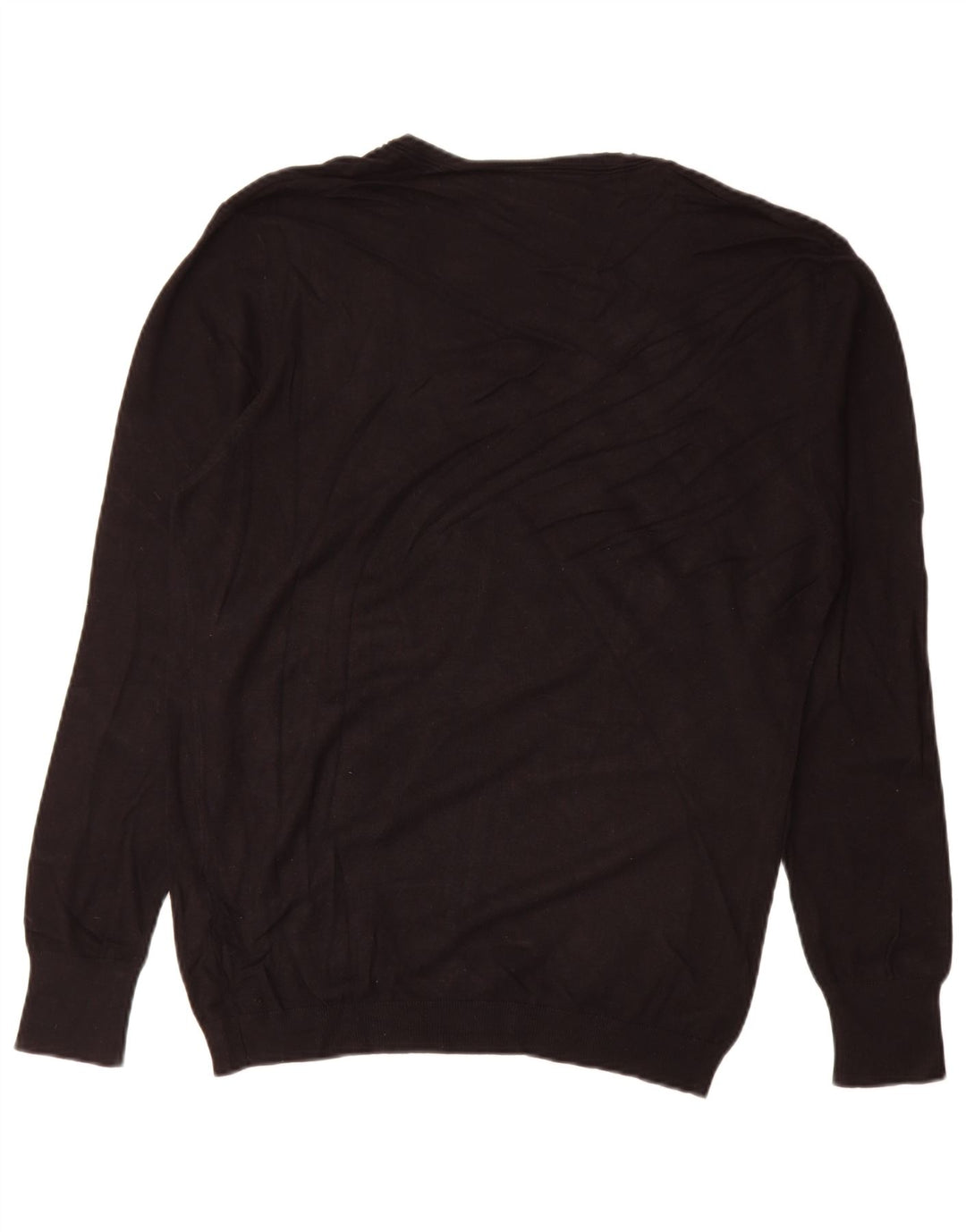 Suéter masculino Zara com decote em V grande viscose preta