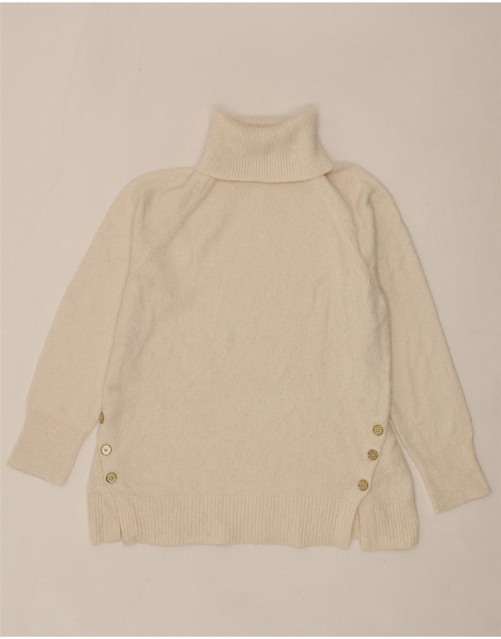 MICHAEL KORS Womens Roll Neck Jumper Sweater UK 12 Medium Off White Vintage Michael Kors and Second-Hand Michael Kors from Messina Hembry 