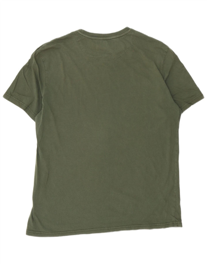 Camiseta masculina Lyle & Scott Top XL algodão cáqui