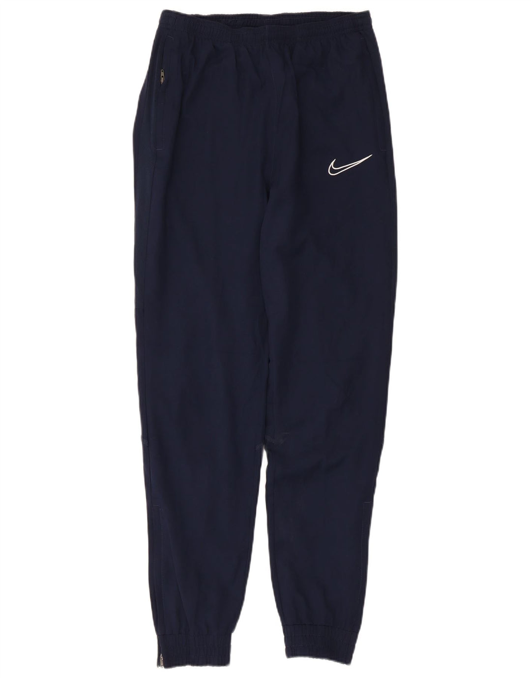 Nike masculino Dri Fit calças de treino joggers pequeno poliéster azul marinho